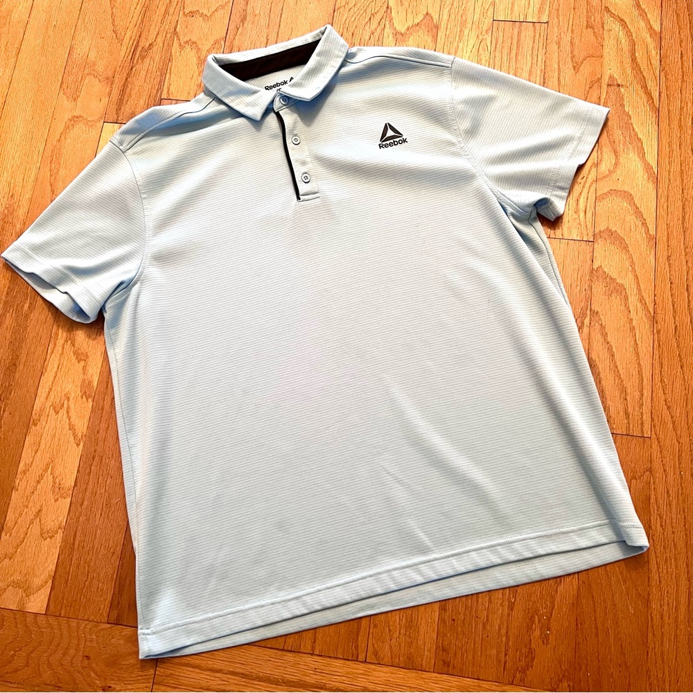 Reebok Men's Powder Blue Polo Shirt Size XL